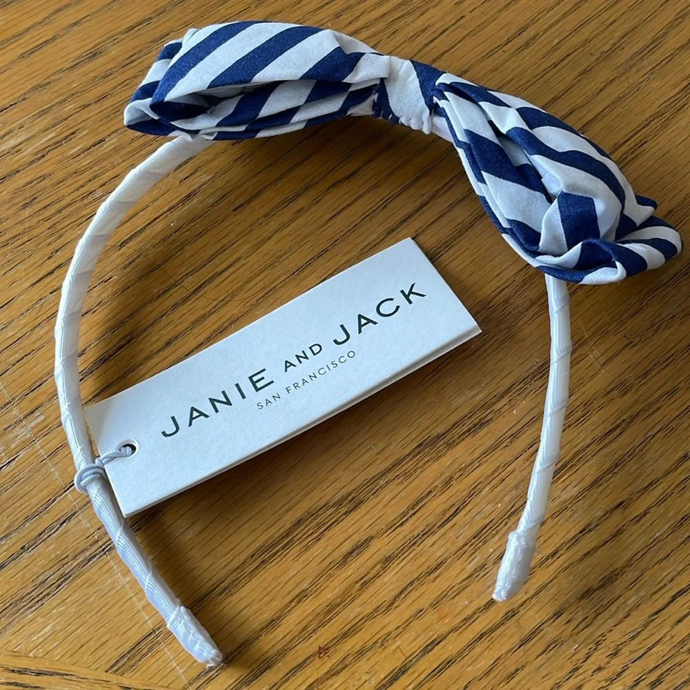 Janie and Jack Bow Headband Size 1 to 4 Years Old NWT
